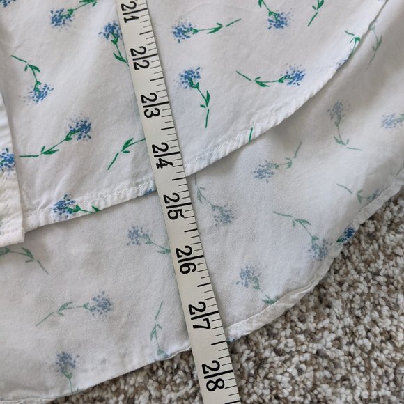 🛍️ BUNDLE ONLY | Jane and Delancey blue floral blouse small - Picture 10 of 11